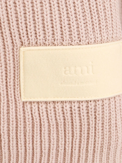 Shop Ami Alexandre Mattiussi Ami Paris Man Sweater Man Pink Knitwear