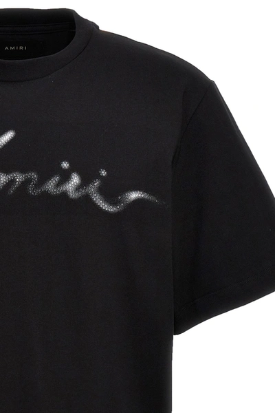 Shop Amiri Men ' Smoke' T-shirt In Black