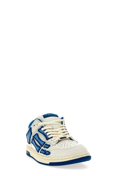 Shop Amiri Men 'chunky Skel' Sneakers In Blue
