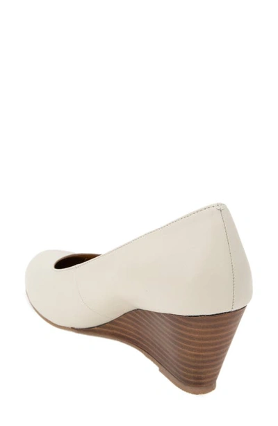 Shop Andre Assous Khloe Featherweight Wedge Pump In Linen