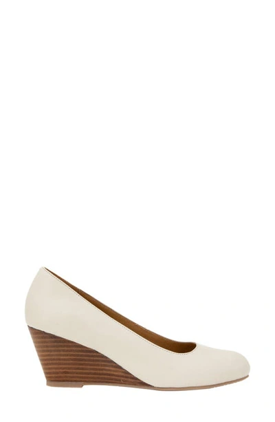 Shop Andre Assous Khloe Featherweight Wedge Pump In Linen