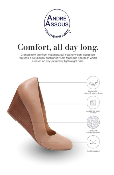 Andre Assous Khloe Featherweight Wedge Pump In Linen