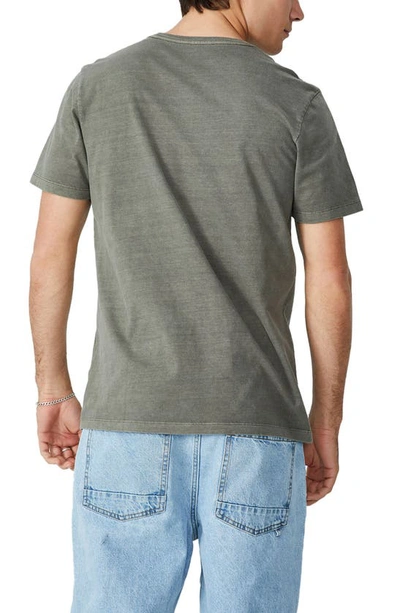 Shop Cotton On Crew Neck Cotton T-shirt In Military