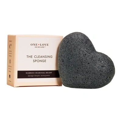Shop One Love Organics The Cleansing Sponge: Bamboo Charcoal Heart