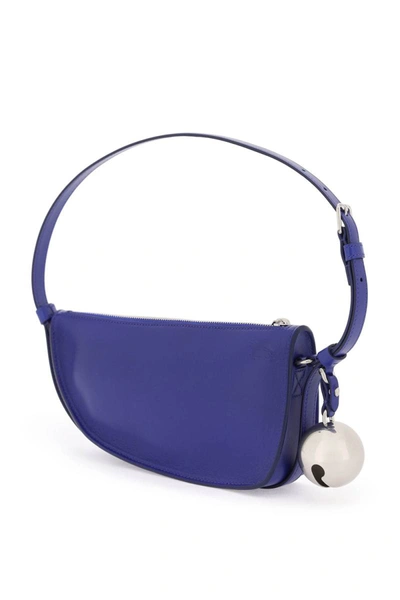 Shop Burberry Mini Shield Shoulder Bag In Blue