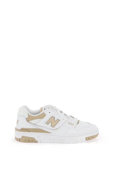 Shop New Balance 550 Sneakers In White, Beige