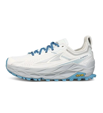 Shop Altra Women's Olympus 5 Running Shoes In White/blue In Multi