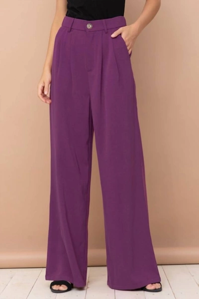 Shop Aaron & Amber Dress Pants In Purple