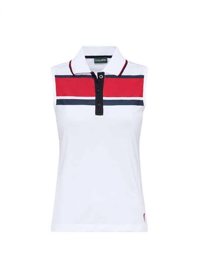 Shop Golfino Women's New Club Sleeveless Polo In White