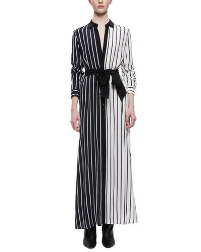 Shop Alice And Olivia Chassidy Maxi Shirtdress In White