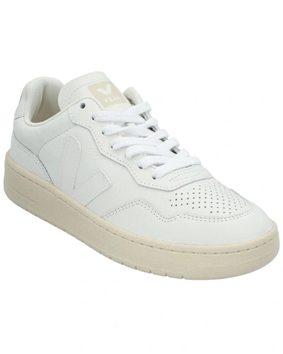 Veja V-90 O. T. Leather Sneaker In White