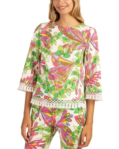 Shop Trina Turk Sprig Top In Multi