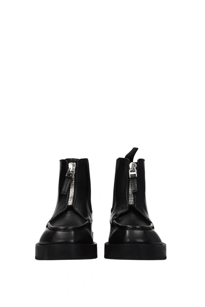 Shop Givenchy Ankle Boot Squared Leather Black