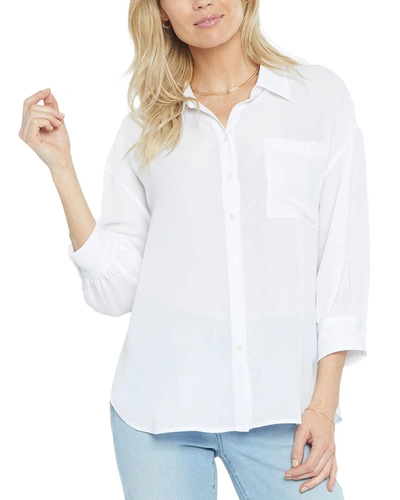 Shop Nydj Zoey Blouse In White