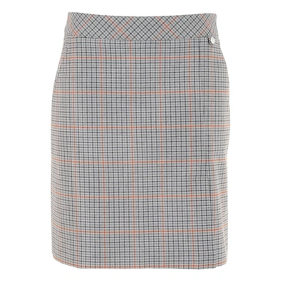 Golfino The Scarlata Skort In Mini Plaid, Tones Of Grayish Brown In Multi