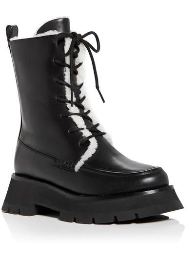 Shop 3.1 Phillip Lim / フィリップ リム Kate Womens Faux Leather Warm Mid-calf Boots In Black