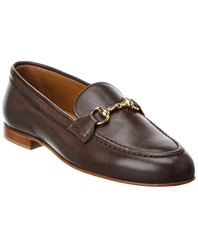 Shop Alfonsi Milano Simona Leather Loafer In Brown