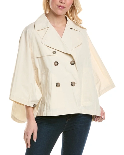 Shop Peserico Cape Jacket In White