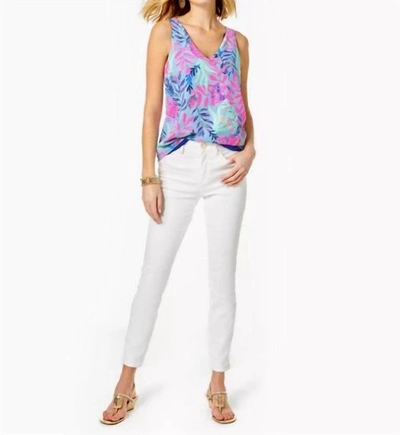 Shop Lilly Pulitzer 29" South Ocean High Rise Skinny Jean In Resort White In Multi