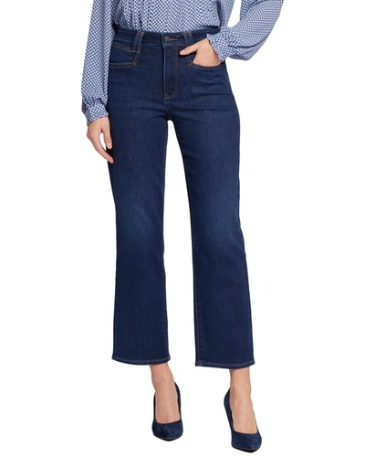Shop Nydj Bailey Relaxed Straight Ankle Palace Jean In Blue