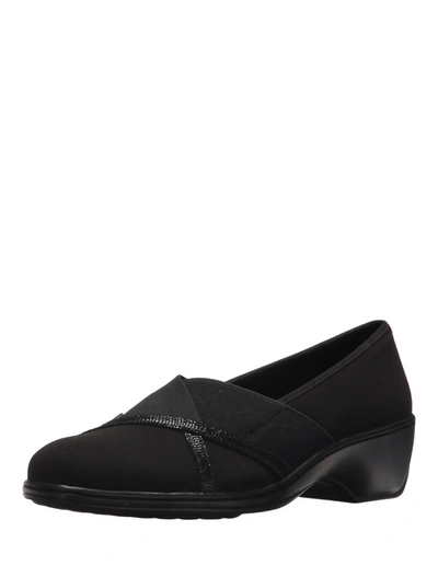 Shop Aravon Kendra Slip-on Shoes - Medium Width In Black
