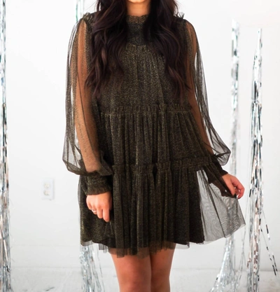 Shop Jodifl Cutest Catch Twinkle Mesh Dress In Black