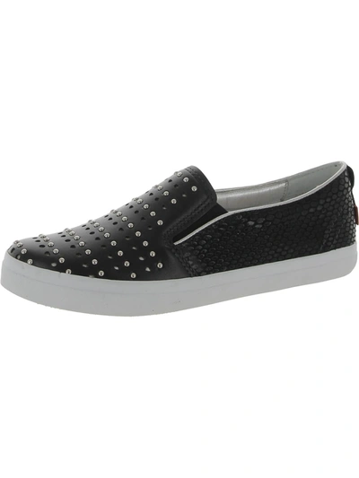 Shop Marc Joseph Soho Womens Leather Studded Casual And Fashion Sneakers In Black