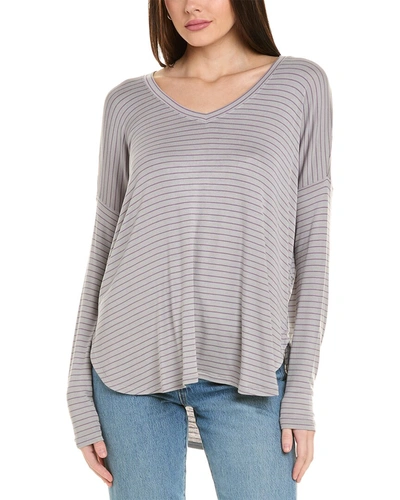 Shop Cabi Plum T-shirt In Grey