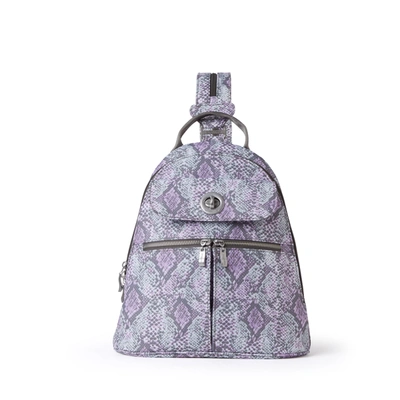 Shop Baggallini Women's Naples Convertible Sling Backpack In Purple