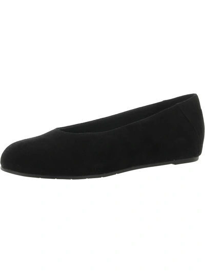 Shop Eileen Fisher Una Womens Slip On Comfort Flats Shoes In Black