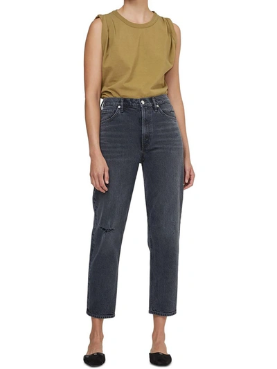 Shop Citizens Of Humanity Marlee Womens High Rise Relaxed Cropped Jeans In Multi