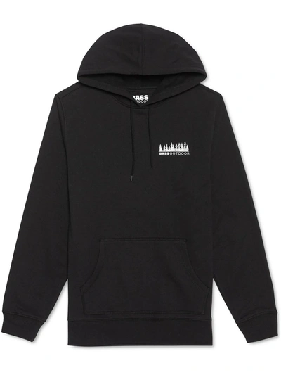 Shop Bass Outdoor Jerry Mens Fleece Comfy Hooded Sweatshirt In Black