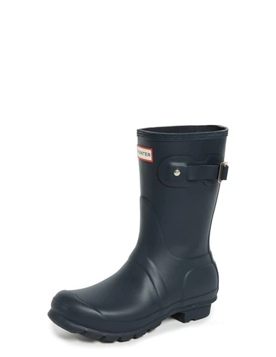 Shop Hunter Women's Original Short Rain Boot In Navy Matte In Multi