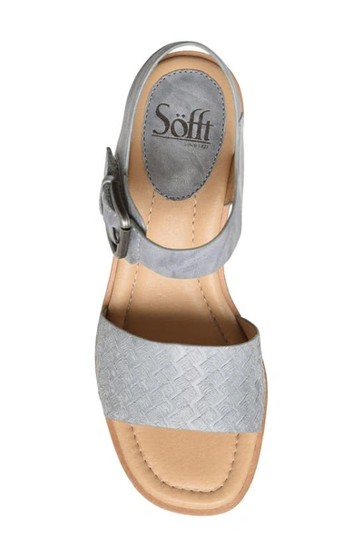 Shop Söfft Garin Wedge Sandal In Slate