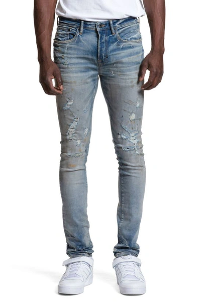 Shop Prps Micaiah Distressed Skinny Fit Jeans In Indigo
