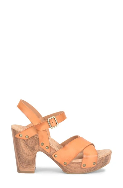 Kork-ease Drew Platform Sandal In Light Orange