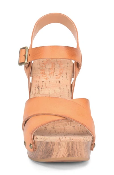 Kork-ease Drew Platform Sandal In Light Orange