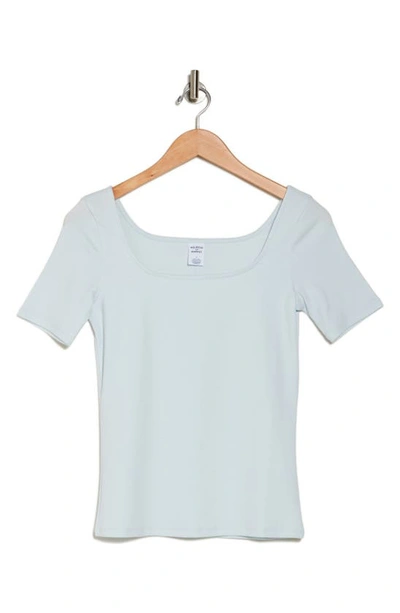 Shop Melrose And Market Baby Scoop Neck T-shirt In Blue Illusion