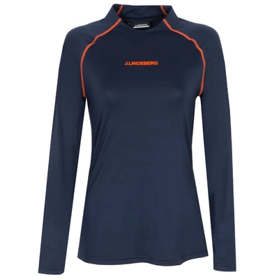 J. Lindeberg Kala Soft Compression Top In Jl Navy In Multi