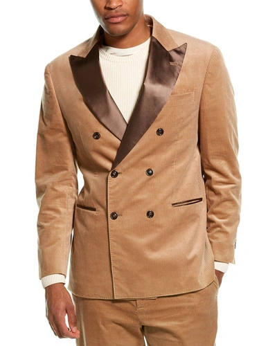 Shop Brunello Cucinelli 2pc Corduroy Tuxedo Suit In Multi