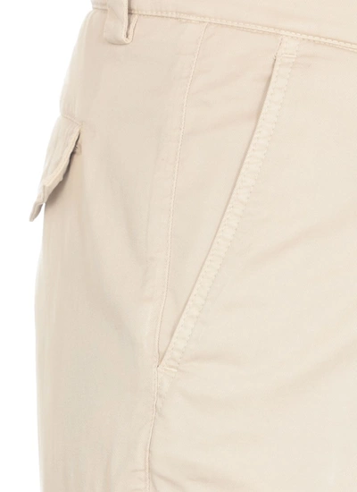 Shop Brunello Cucinelli Trousers Beige In Semidilino