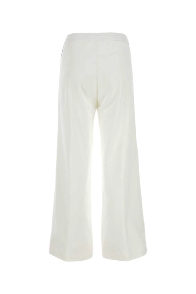 Gucci Polyester Blend Wide Leg Trousers In White