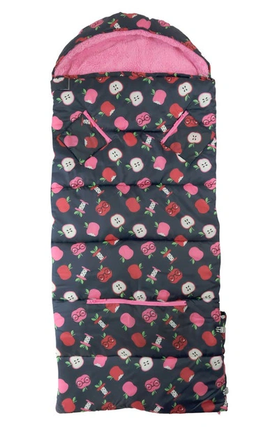 Mimish Kids' Sleep-n-pack Apple Picking Sleeping Bag Backpack In Multi