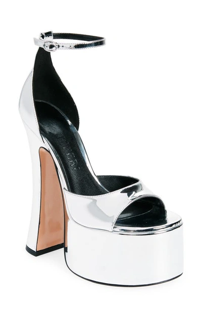 Shop Piferi Rosalia Platform Sandal In Silver