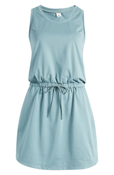 Shop Zella Live In Sleeveless Dress In Grey Thunder