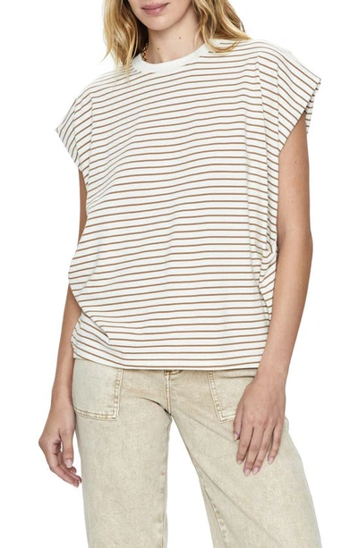 Shop Pistola Trina Stripe Top In Sable Stripe