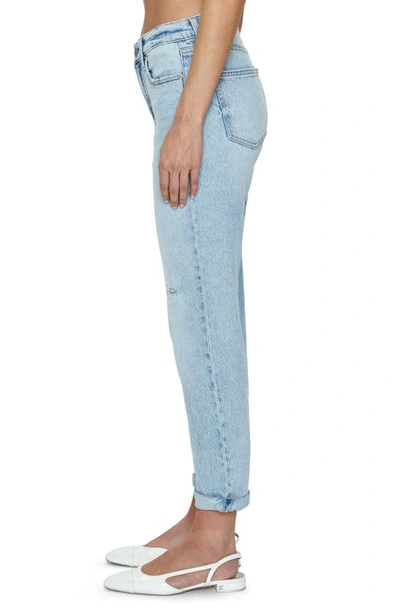 Shop Pistola Riley Cuffed Ankle Straight Leg Jeans In Saint Vincent