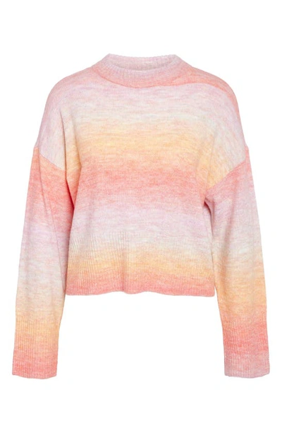 Noisy May Ombré Mock Neck Sweater In Safari Detail Ombre