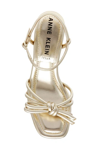 Shop Anne Klein Keilly Sandal In Platinum Smooth