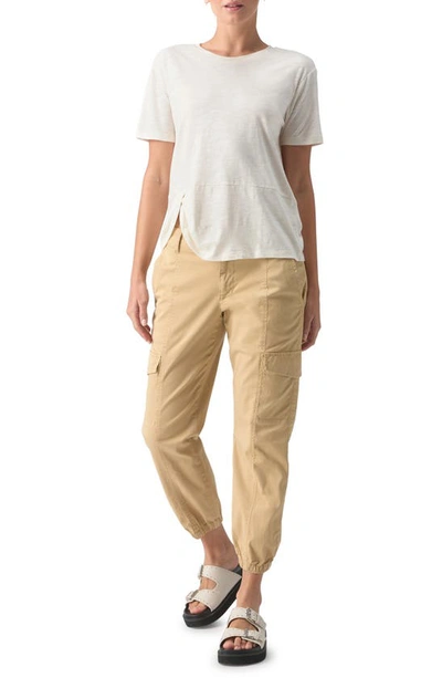 Sanctuary Riptide Twist Hem T-shirt In Chalk
